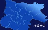 echarts菏泽市成武县geoJson地图全局颜色渐变实例