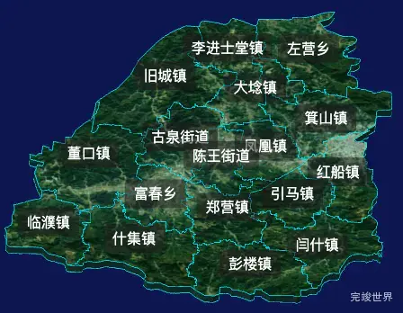 threejs菏泽市鄄城县geoJson地图3d地图自定义贴图加CSS2D标签