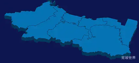 echarts西安市雁塔区geoJson地图3d地图实例旋转动画