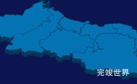 echarts西安市雁塔区geoJson地图3d地图实例旋转动画代码演示