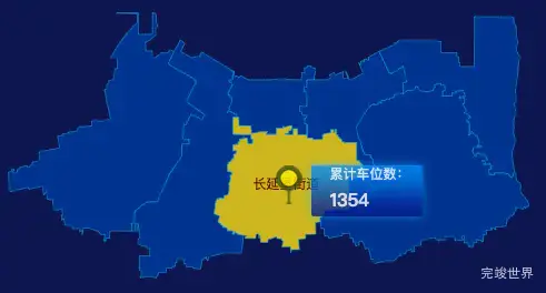 echarts西安市雁塔区geoJson地图点击地图插小旗