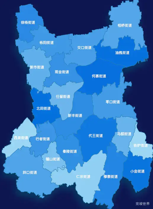 echarts西安市临潼区geoJson地图 tooltip轮播