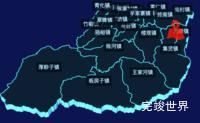 echarts西安市周至县geoJson地图3d地图自定义图标效果