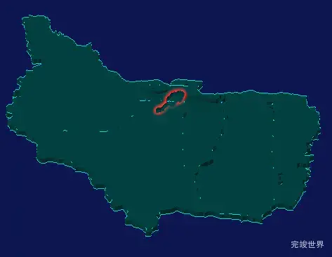 threejs宝鸡市渭滨区geoJson地图3d地图红色描边闪烁警报