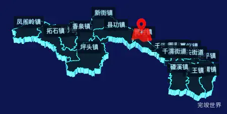 echarts宝鸡市陈仓区geoJson地图3d地图自定义图标