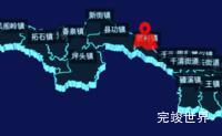 echarts宝鸡市陈仓区geoJson地图3d地图自定义图标代码演示