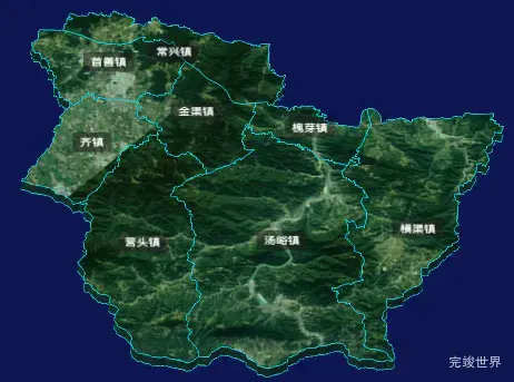 threejs宝鸡市眉县geoJson地图3d地图自定义贴图加CSS3D标签