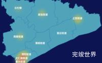 echarts咸阳市渭城区geoJson地图热力图代码演示