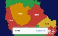 echarts咸阳市礼泉县geoJson地图tooltip自定义html代码演示