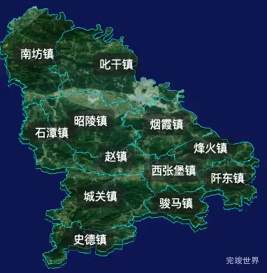 threejs咸阳市礼泉县geoJson地图3d地图自定义贴图加CSS2D标签