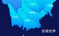 echarts咸阳市永寿县geoJson地图局部颜色渐变实例代码