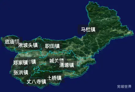 threejs咸阳市旬邑县geoJson地图3d地图自定义贴图加CSS2D标签