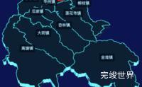 echarts渭南市华州区geoJson地图3d地图自定义图标效果