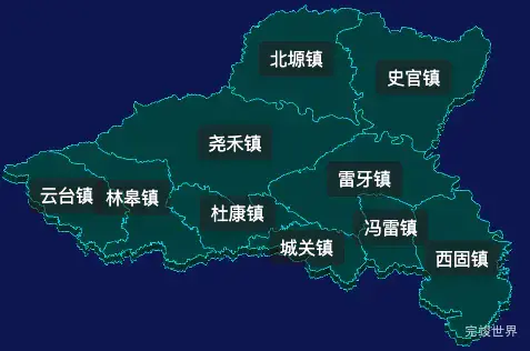 threejs渭南市白水县geoJson地图3d地图css2d标签