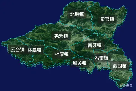 threejs渭南市白水县geoJson地图3d地图自定义贴图加CSS2D标签