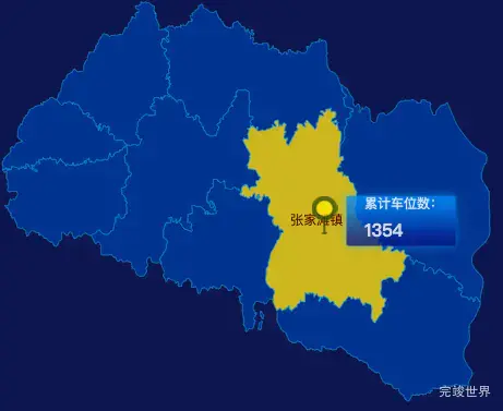 echarts延安市延长县geoJson地图点击地图插小旗