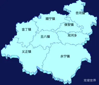 echarts延安市志丹县geoJson地图3d地图