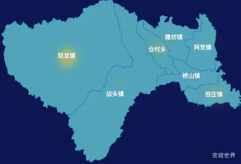 echarts延安市黄陵县geoJson地图热力图