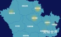 echarts延安市子长市geoJson地图热力图代码演示