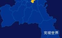 echarts汉中市南郑区geoJson地图区域闪烁演示实例