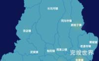 echarts汉中市勉县geoJson地图热力图演示实例