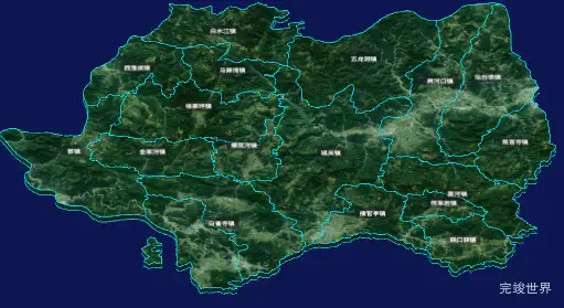 threejs汉中市略阳县geoJson地图3d地图CSS3D标签