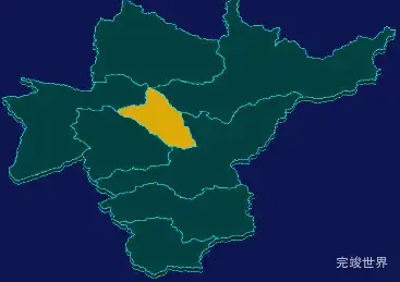 threejs汉中市留坝县geoJson地图3d地图指定区域闪烁