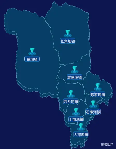 echarts汉中市佛坪县geoJson地图点击跳转到指定页面