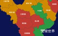 echarts榆林市府谷县geoJson地图定义颜色效果实例