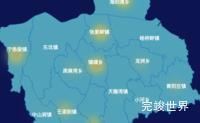 echarts榆林市靖边县geoJson地图热力图效果