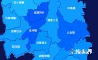 echarts榆林市绥德县geoJson地图 visualMap控制地图颜色代码演示