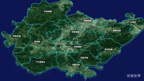 threejs榆林市清涧县geoJson地图3d地图自定义贴图加CSS3D标签