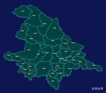 threejs安康市汉滨区geoJson地图3d地图CSS3D标签