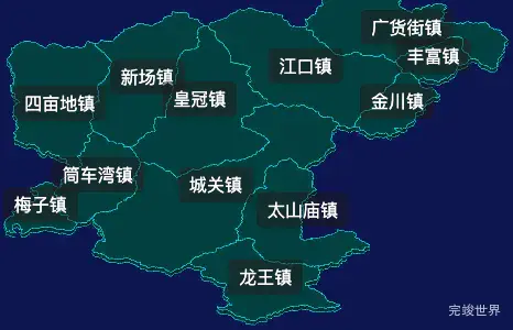 threejs安康市宁陕县geoJson地图3d地图css2d标签