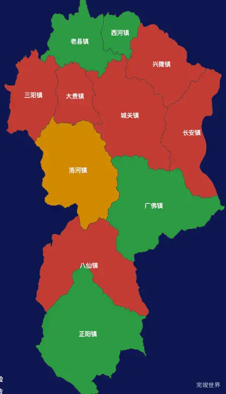 echarts安康市平利县geoJson地图定义颜色