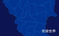 echarts安康市旬阳市geoJson地图指定区域高亮实例代码