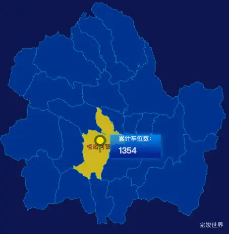 echarts商洛市商州区geoJson地图点击地图插小旗