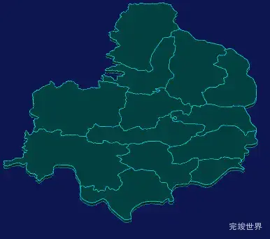 threejs商洛市商南县geoJson地图3d地图