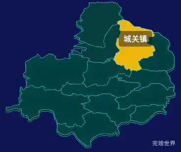 threejs商洛市商南县geoJson地图3d地图鼠标移入显示标签并高亮