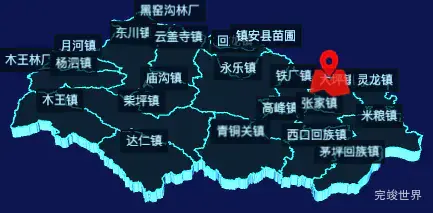 echarts商洛市镇安县geoJson地图3d地图自定义图标