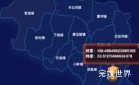 echarts商洛市柞水县geoJson地图根据经纬度显示自定义html弹窗演示实例