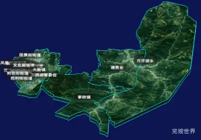 threejs银川市兴庆区geoJson地图3d地图自定义贴图加CSS3D标签