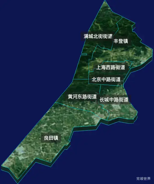 threejs银川市金凤区geoJson地图3d地图自定义贴图加CSS2D标签