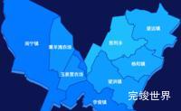 echarts银川市永宁县geoJson地图 visualMap控制地图颜色实例代码