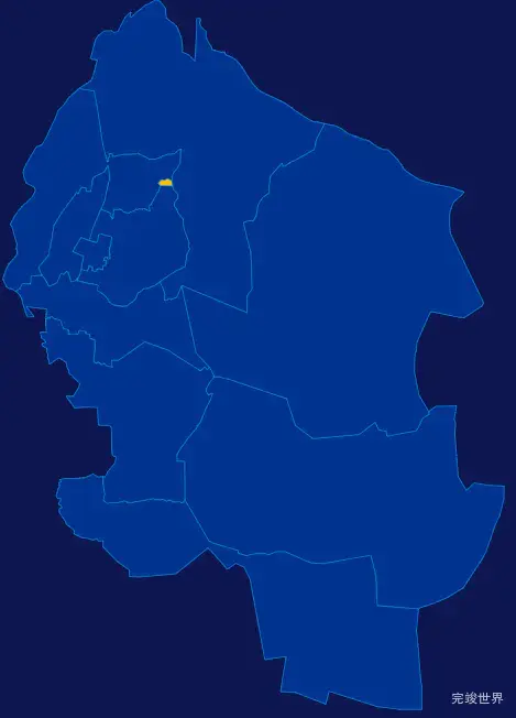 echarts银川市灵武市geoJson地图指定区域高亮