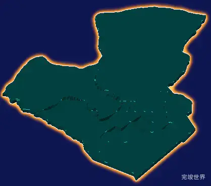 threejs石嘴山市大武口区geoJson地图3d地图添加金色效果