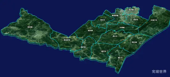 threejs石嘴山市平罗县geoJson地图3d地图CSS3D标签