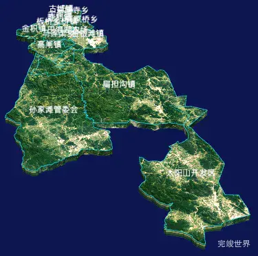 echarts吴忠市利通区geoJson地图3d地图自定义贴图-绿色地面