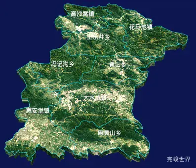 echarts吴忠市盐池县geoJson地图3d地图自定义贴图-绿色地面