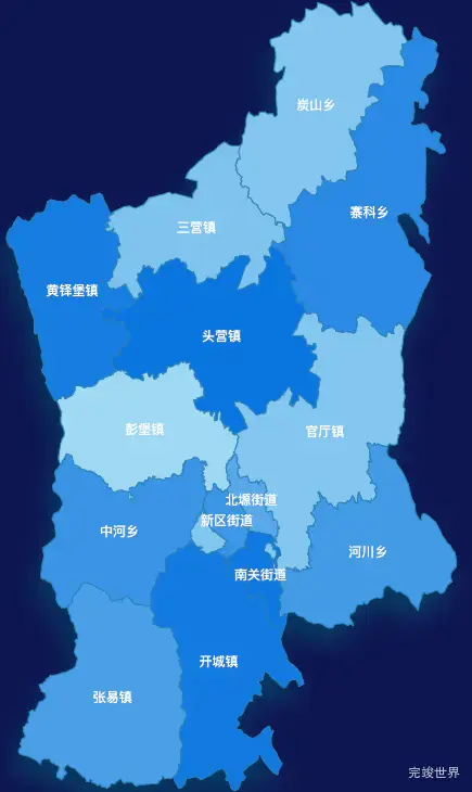 echarts固原市原州区geoJson地图 tooltip轮播